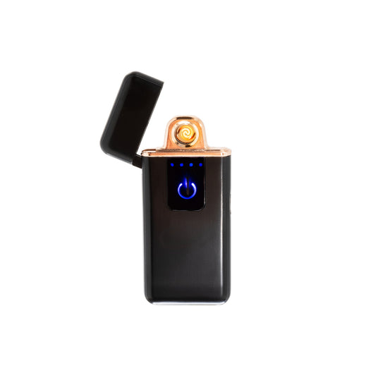 Flameless Slim Flip Top Lighter Matte Black-AKD Ink