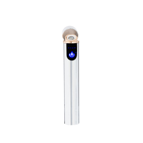 Flameless Cylinder Lighter Silver 3.25"-AKD Ink