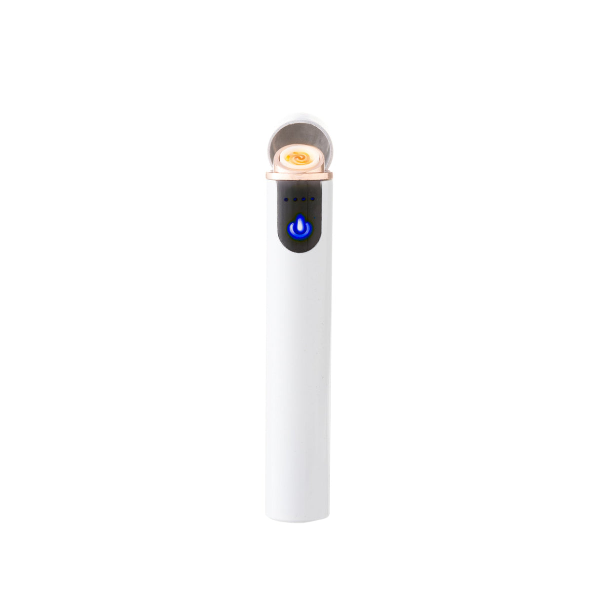 Flameless Cylinder Lighter White 3.25"-AKD Ink