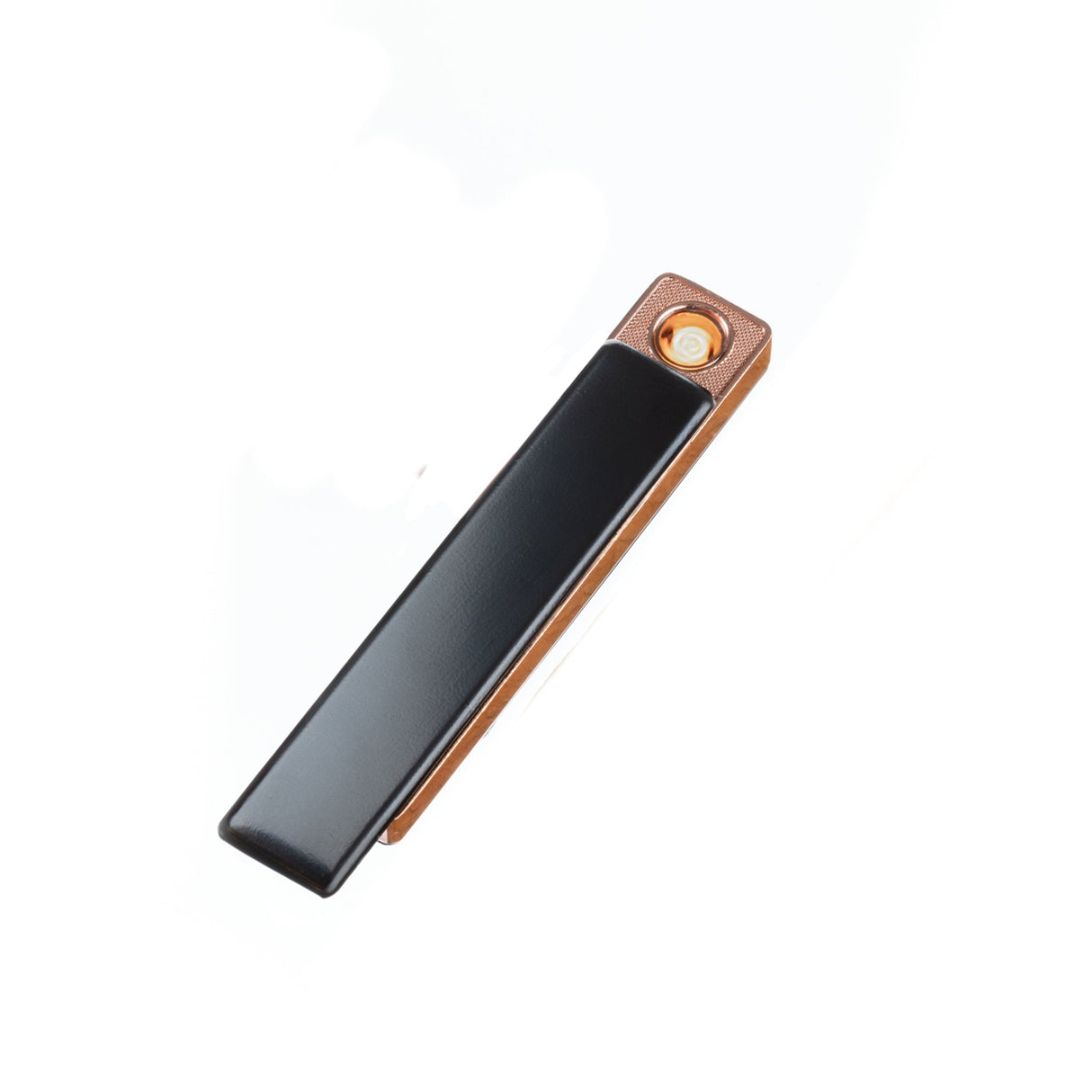 Flameless Rectangular Metal Trim Lighter Black-AKD Ink