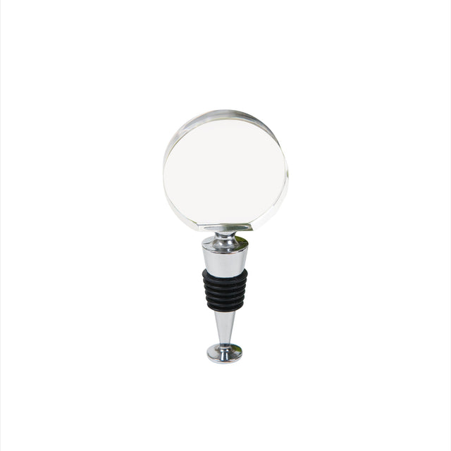 Round Optic Crystal Bottle Stopper-AKD Ink