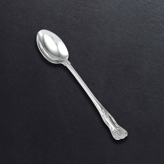 Stuffing Or Serving Spoon With King's Pattern Handle-AKD Ink