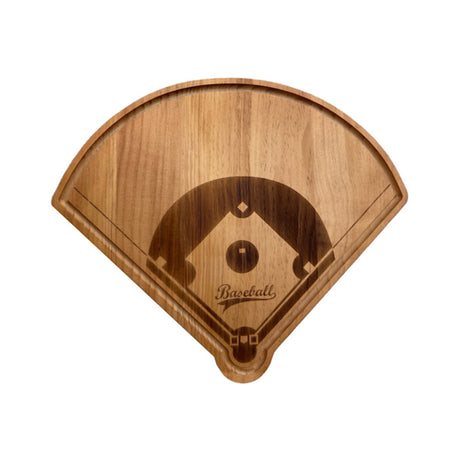 Baseball Diamond Wood Board - 15" x 18"-AKD Ink