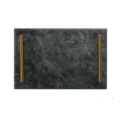 Black Marble Board with Gold Handles-AKD Ink