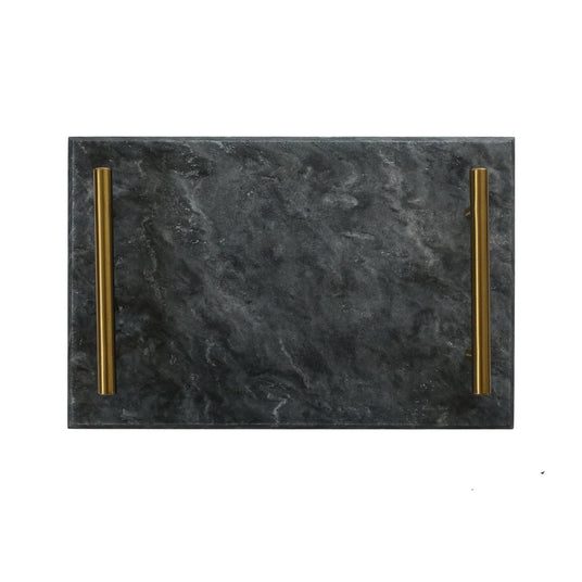 Black Marble Board with Gold Handles-AKD Ink