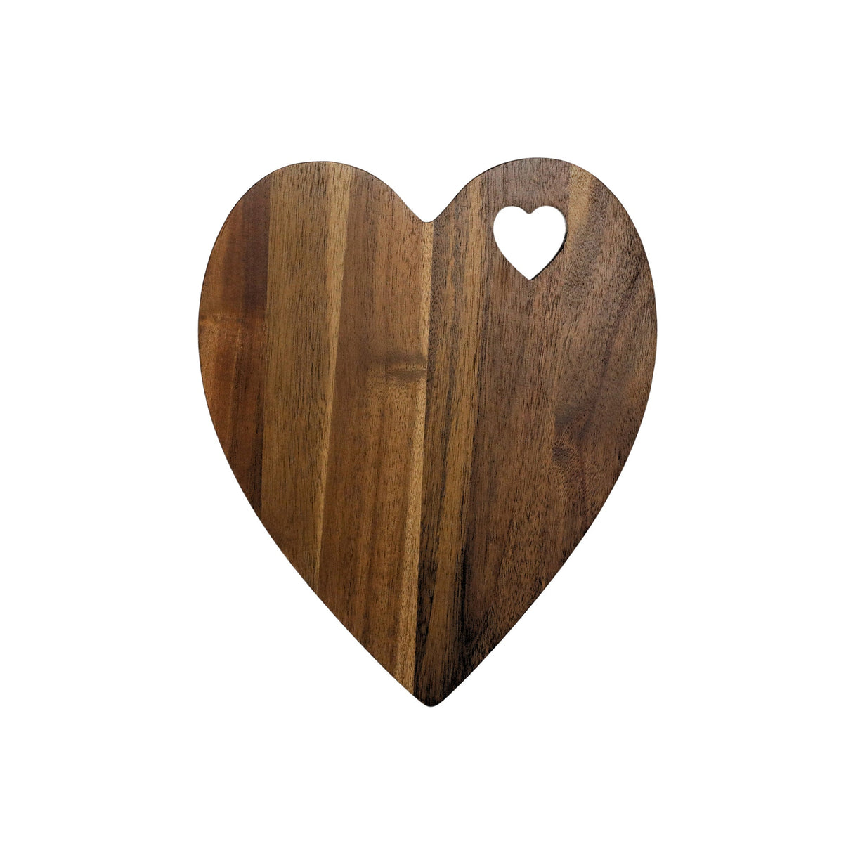 Heart Shaped Acacia Wood Board - 9.75" x 12"-AKD Ink