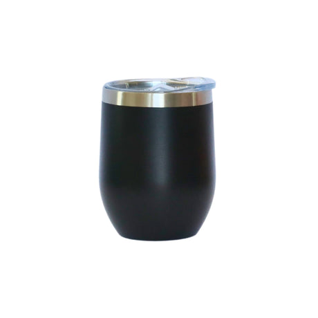 12 Oz Stemless Wine Tumbler - Black-AKD Ink