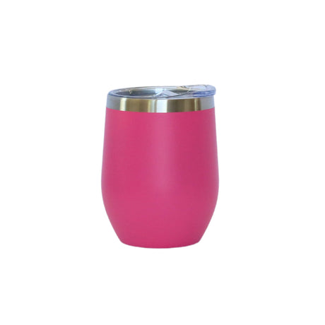 12 Oz Stemless Wine Tumbler - Hot Pink-AKD Ink