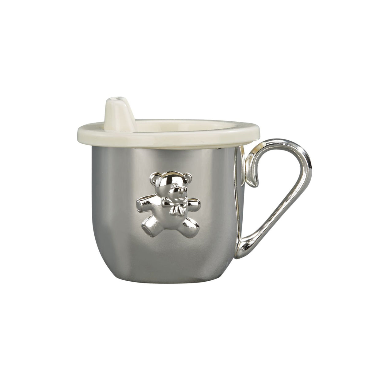 Silverplated Baby Cup With Cup & Sippy Lid Insert-AKD Ink