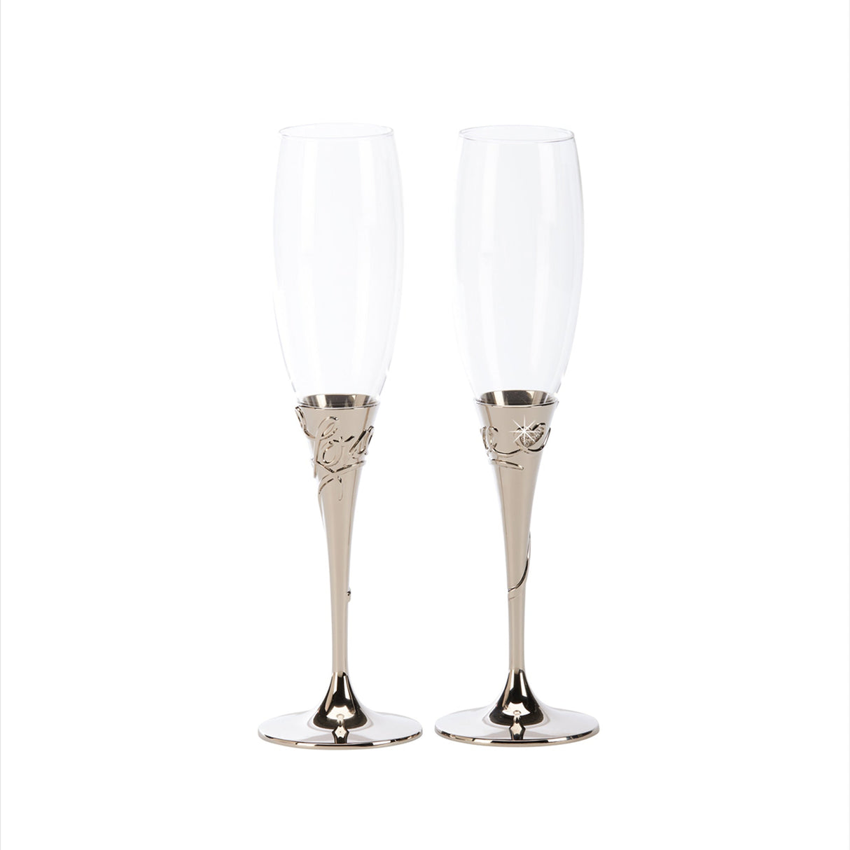 Love Toasting Champagne Flutes Set-AKD Ink