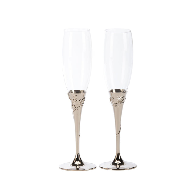 Love Toasting Champagne Flutes Set-AKD Ink