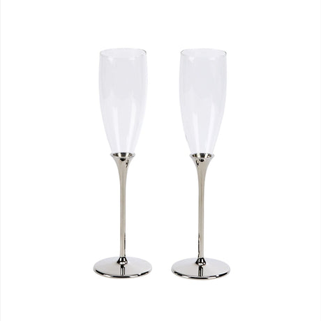 Boston Champagne Toasting Flutes Set-AKD Ink