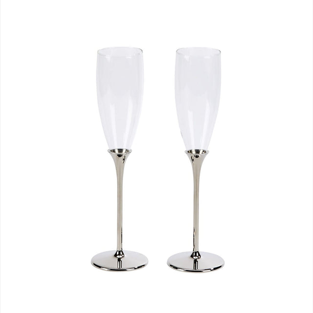 Boston Champagne Toasting Flutes Set-AKD Ink