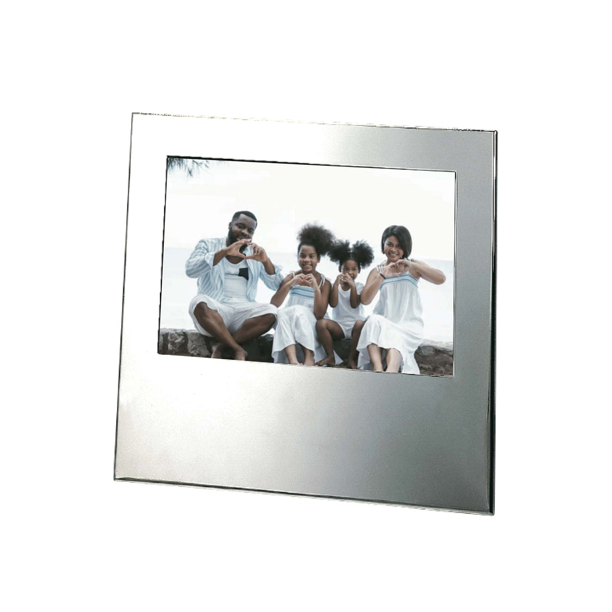 Silhouette Design Frame, Holds 4" X 6" Photo With Large Engraving Area-AKD Ink