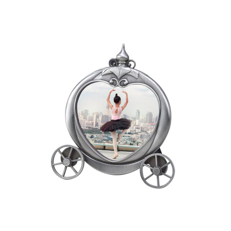 Pumpkin Coach Frame Holds 3.5" X 3.5" Photo, Matte Finish-AKD Ink