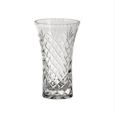 Crystal Flared Vase With Medallion Ii Pattern, 7" X 4.25"-AKD Ink
