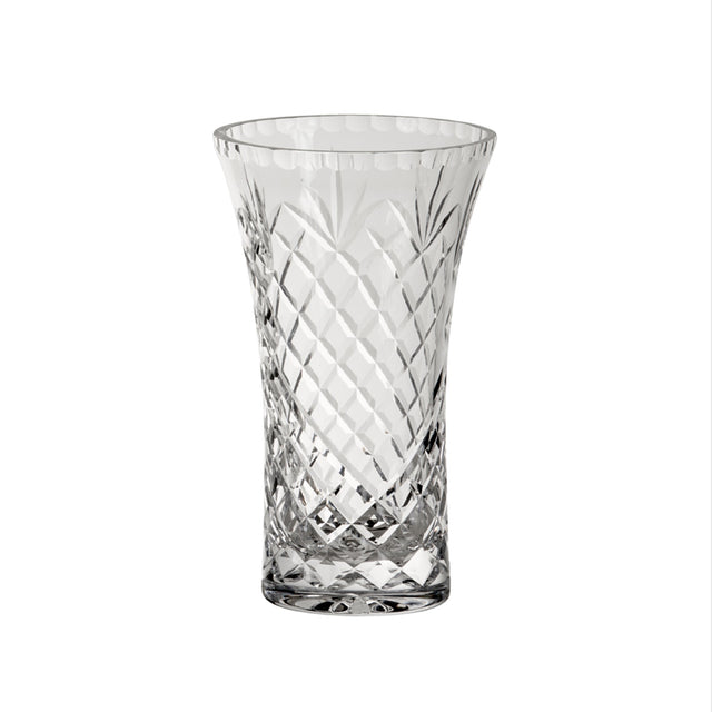 Crystal Flared Vase With Medallion Ii Pattern, 7" X 4.25"-AKD Ink