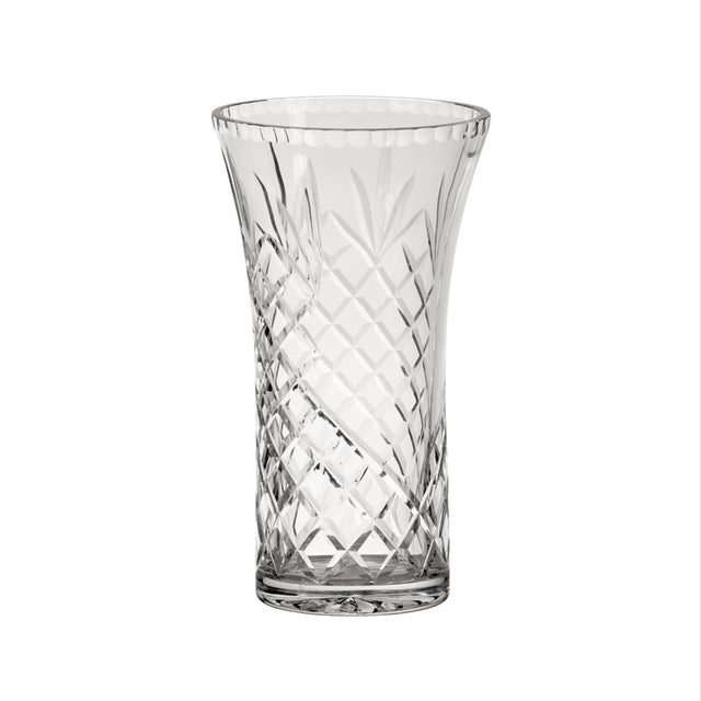 Crystal Flared Vase With Medallion Ii Pattern, 8.25" X 4.75"-AKD Ink