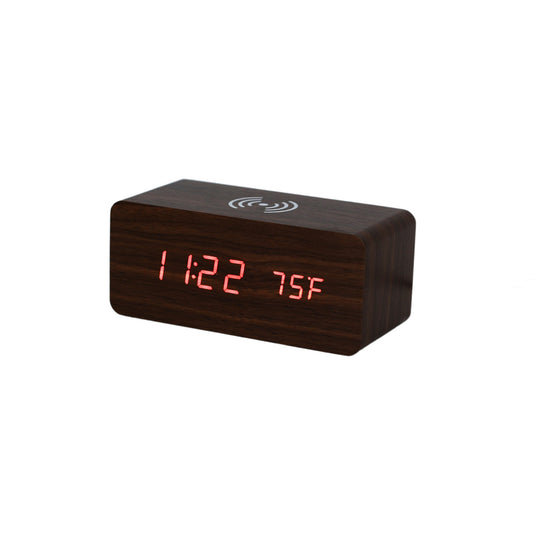 Walnut Wireless Phone Charger/Digital Clock-AKD Ink