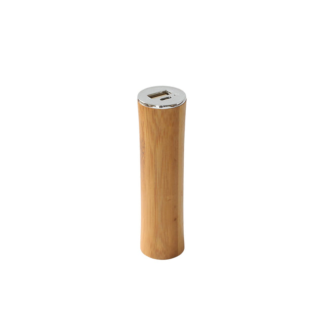 Round Tube Bamboo Power Bank Charger-AKD Ink
