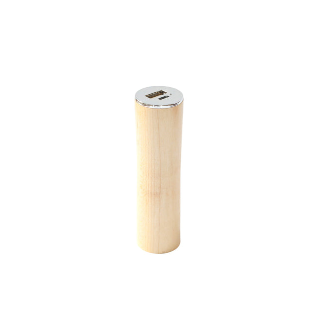 Round Tube Maple Power Bank Charger-AKD Ink