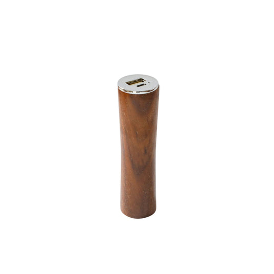 Round Tube Walnut Power Bank Charger-AKD Ink