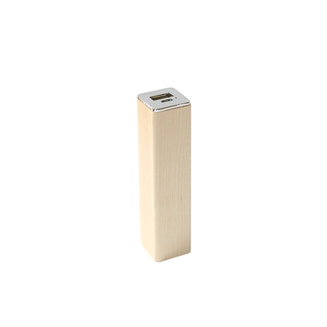 Square Tube Maple Power Bank Charger-AKD Ink