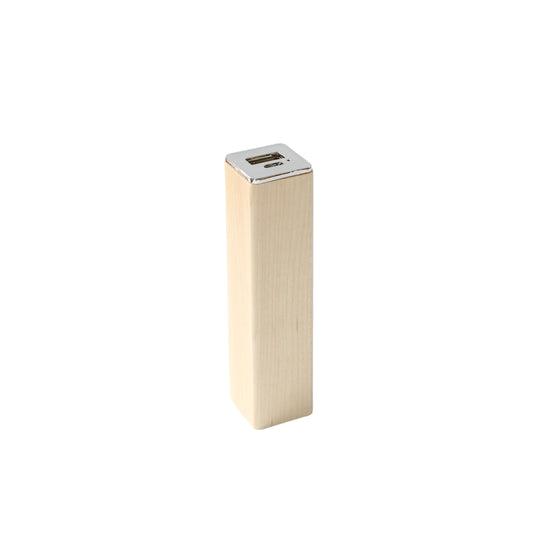 Square Tube Maple Power Bank Charger-AKD Ink