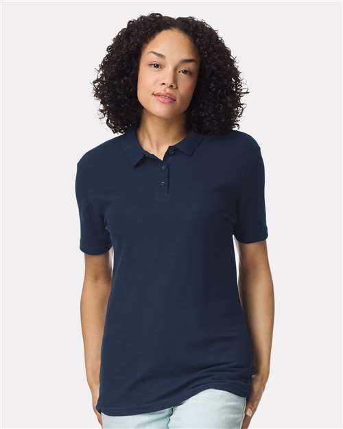 Women's Softstyle® Pique Polo-AKD Ink