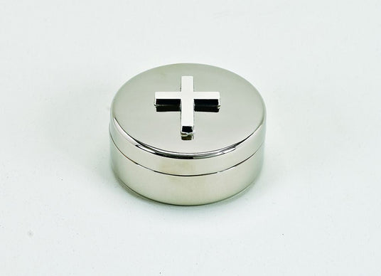 Round Covered Box With Cross On Lid-AKD Ink