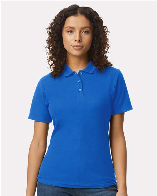 Women's Softstyle® Pique Polo-AKD Ink