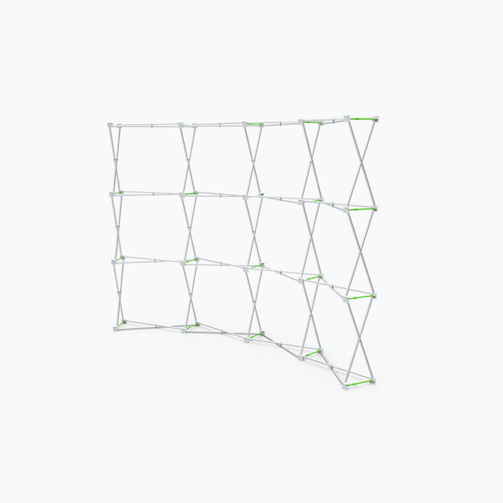 10ft Curve Velcro Fabric Pop Up Display Hardware Only