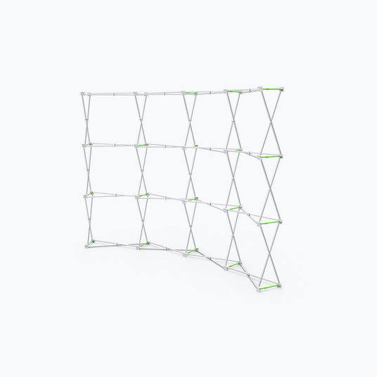 10ft Curve Velcro Fabric Pop Up Display Hardware Only
