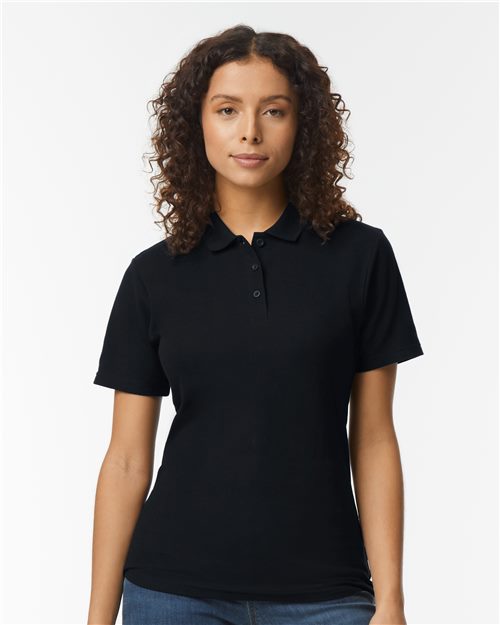 Women's Softstyle® Pique Polo-AKD Ink