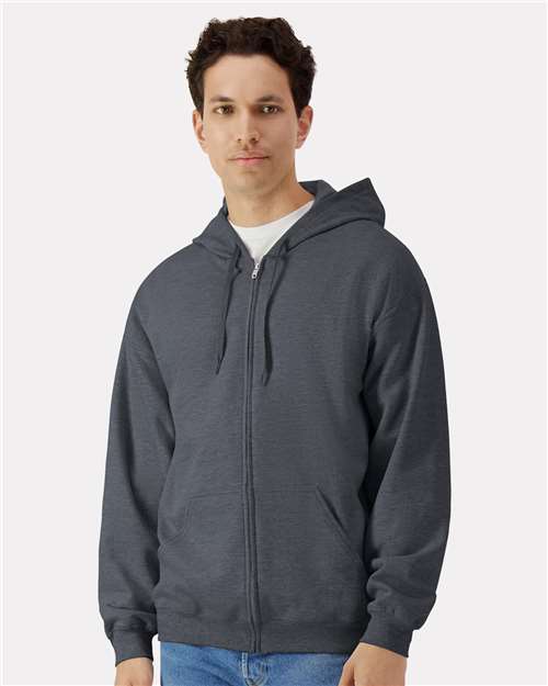 Unisex Softstyle® Full-Zip Hooded Sweatshirt-AKD Ink