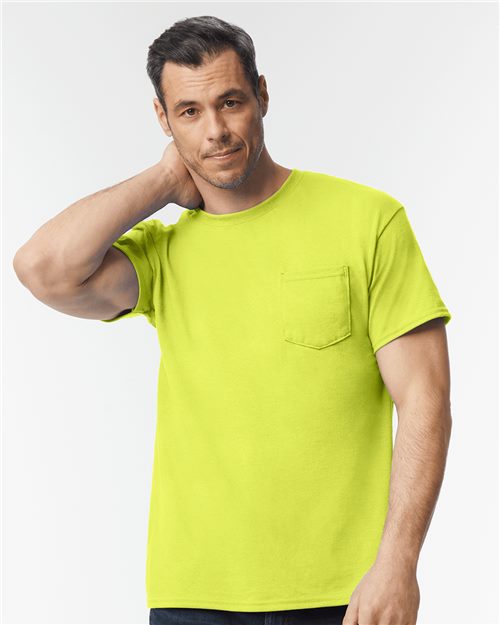 Unisex DryBlend® Pocket T-Shirt-AKD Ink