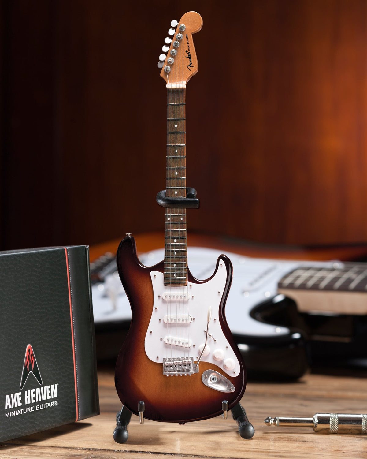Sunburst Fender™ Strat™ Classic Miniature Guitar Replica - Officially Licensed