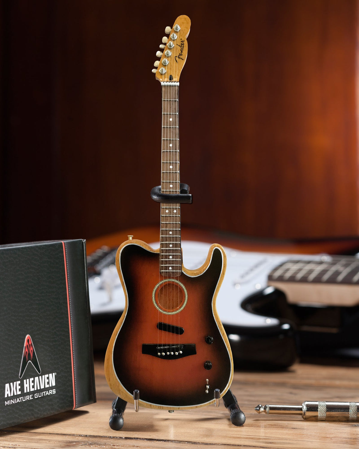 The American Acoustasonic™ Telecaster® Fender™ Miniature Guitar Replica - Sunburst