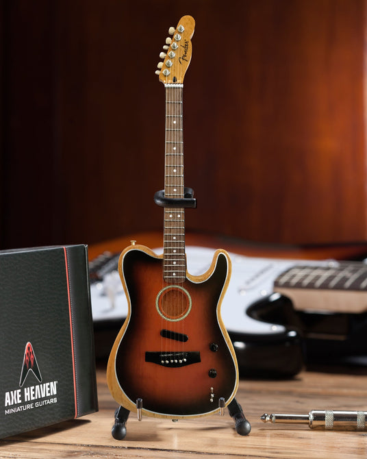 The American Acoustasonic™ Telecaster® Fender™ Miniature Guitar Replica - Sunburst