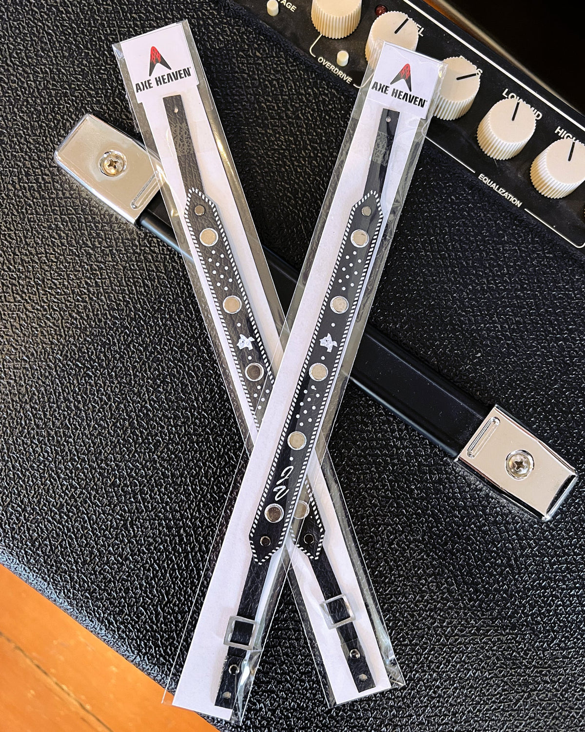 Jimmie Vaughan Signature "JV" TEXAS Mini Guitar Strap – Black - AXE HEAVEN®
