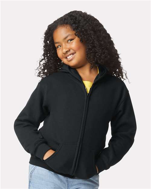 Youth Heavy Blend™ Full-Zip Hooded Sweatshirt-AKD Ink