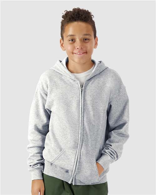 Youth Heavy Blend™ Full-Zip Hooded Sweatshirt-AKD Ink