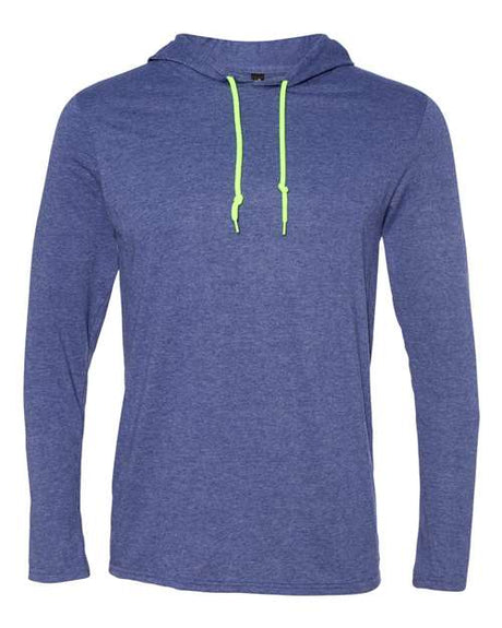 Men's Softstyle® Lightweight Hooded Long Sleeve T-Shirt-AKD Ink