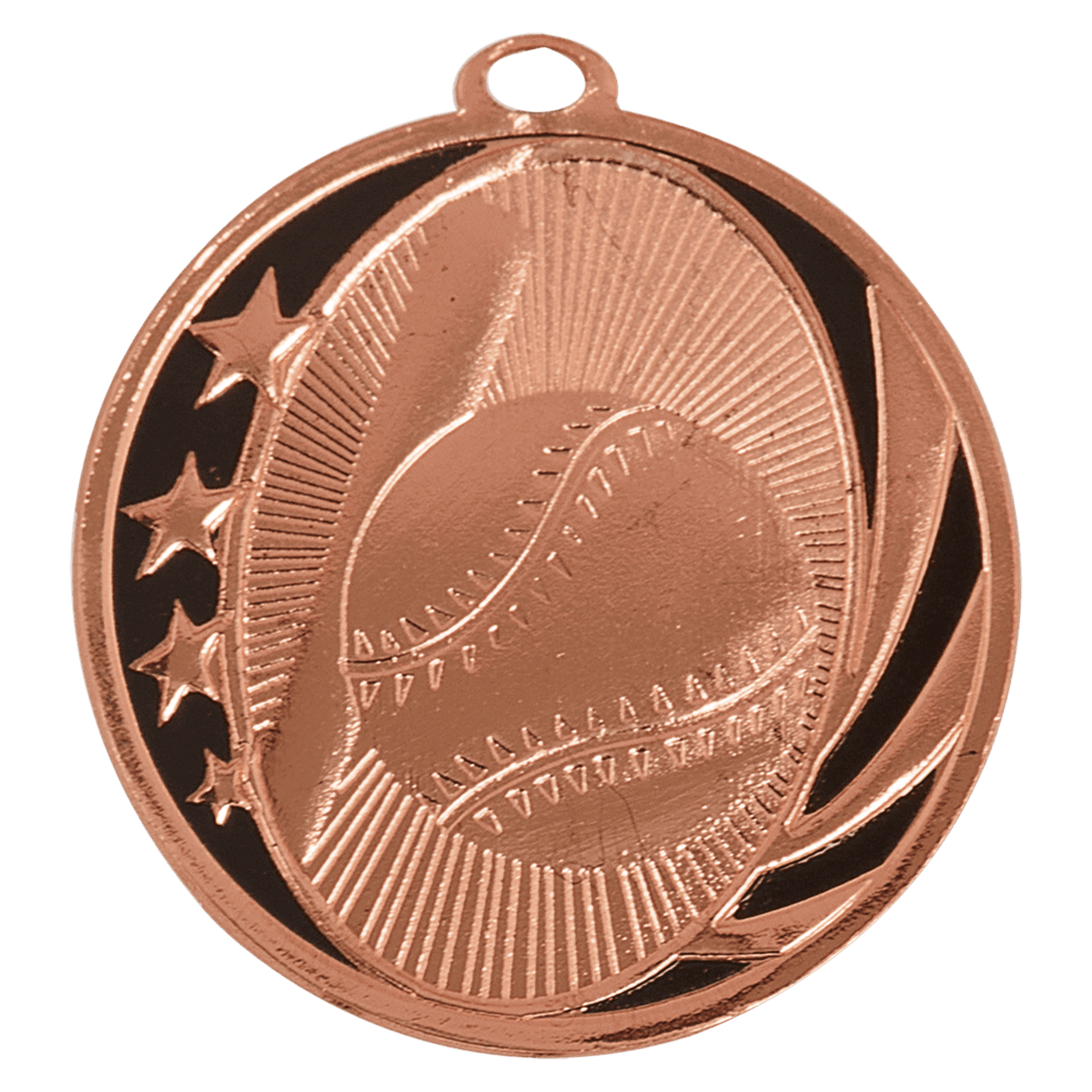 Baseball/Softball Midnight Star Medal-Bronze - AKD Ink