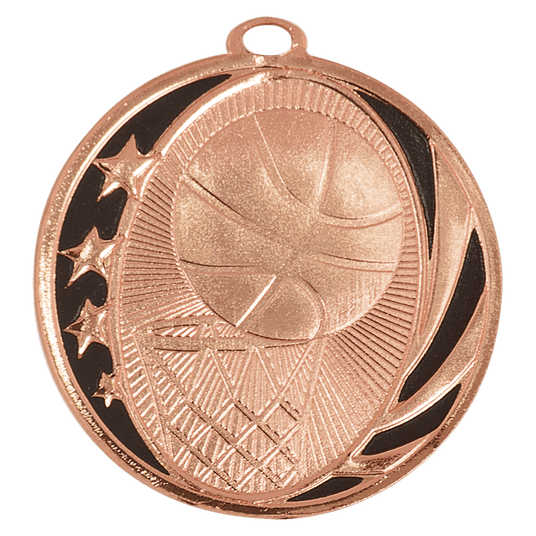 Basketball MidNite Star Medal-Bronze