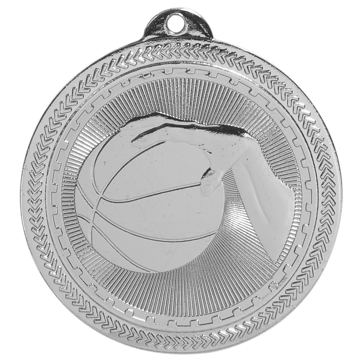 Basketball BriteLazer Medal-Silver - AKD Ink