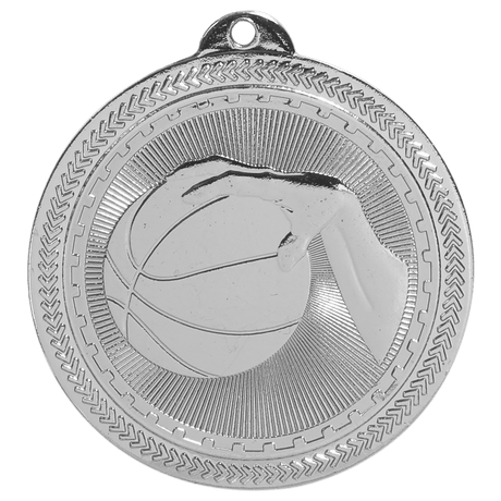 Basketball BriteLazer Medal-Silver - AKD Ink