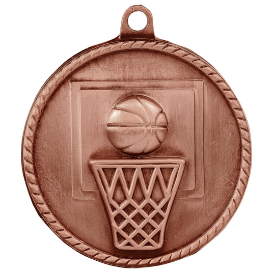 Basketball High Relief Medal-Bronze