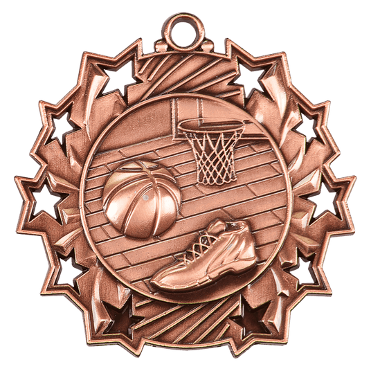 Basketball Ten Star Medal-Bronze