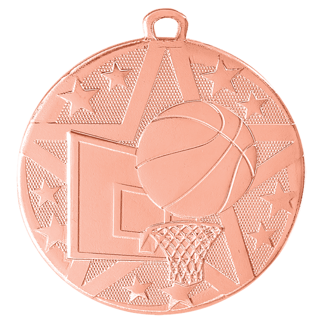 Basketball Superstar Medal-Bronze - AKD Ink